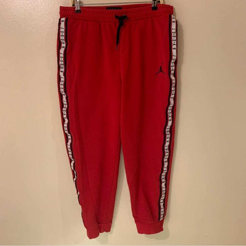 Men’s Jordan - Air Red Fleece Sweatpants Size L